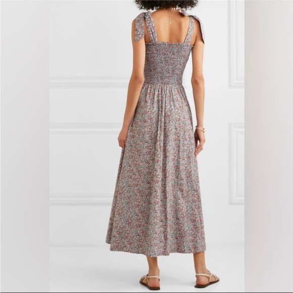 Doen Jasmin dress in white petit jardin size xs maxi sleeveless floral print - Picture 2 of 8